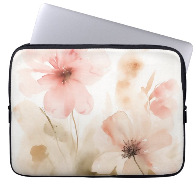 Capa Para Notebook Blossomas Rosa Suave (Frente)