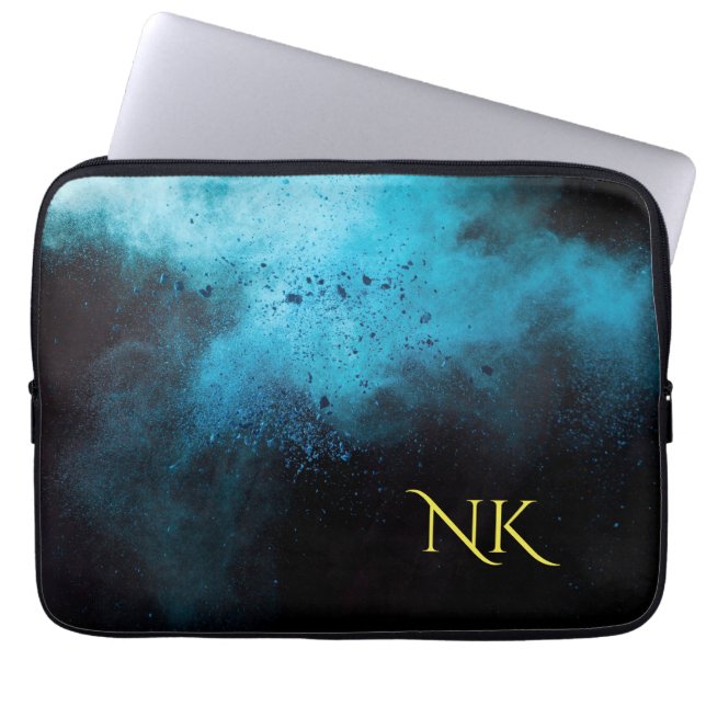 Capa Para Notebook  blue and dark Laptop case (Frente)