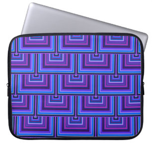 Capa Para Notebook Blue and purple square scales