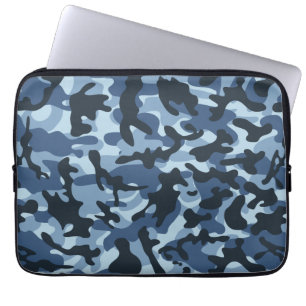 Capa Para Notebook Blue Camouflage