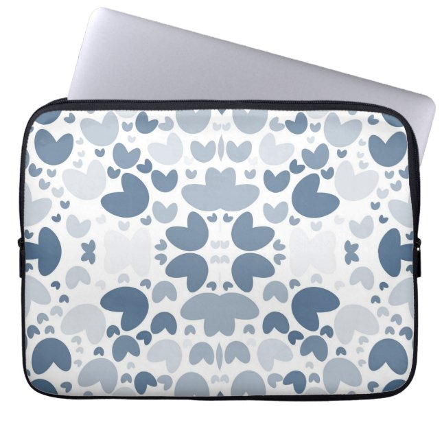 Capa Para Notebook Blue Heart Eletrônicos Bag (Frente)