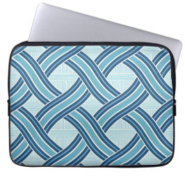 Capa Para Notebook Blue Lines Pattern