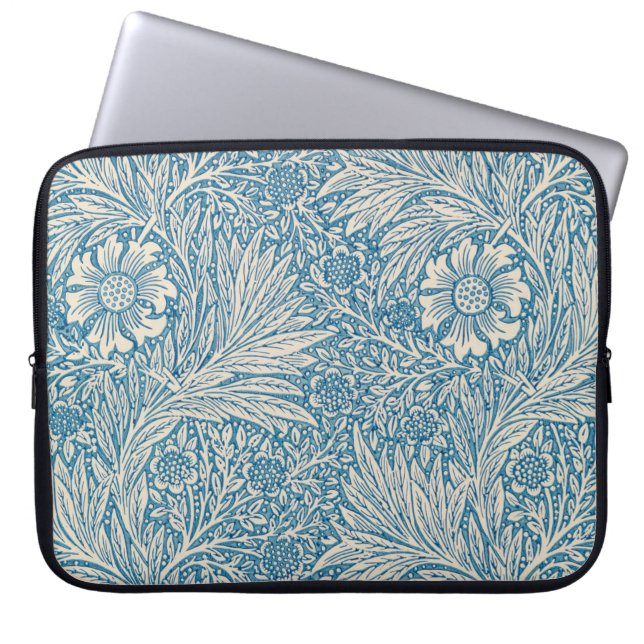 Capa Para Notebook Blue Marigolds (por William Morris) (Frente)