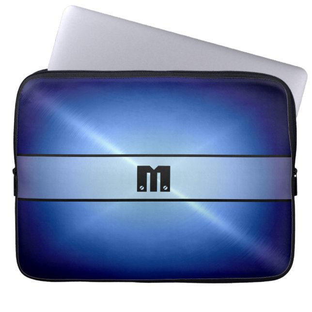 Capa Para Notebook Blue Shinless Steel Metal (Frente)