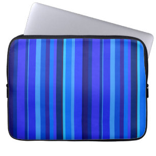 Capa Para Notebook Blue vertical stripes