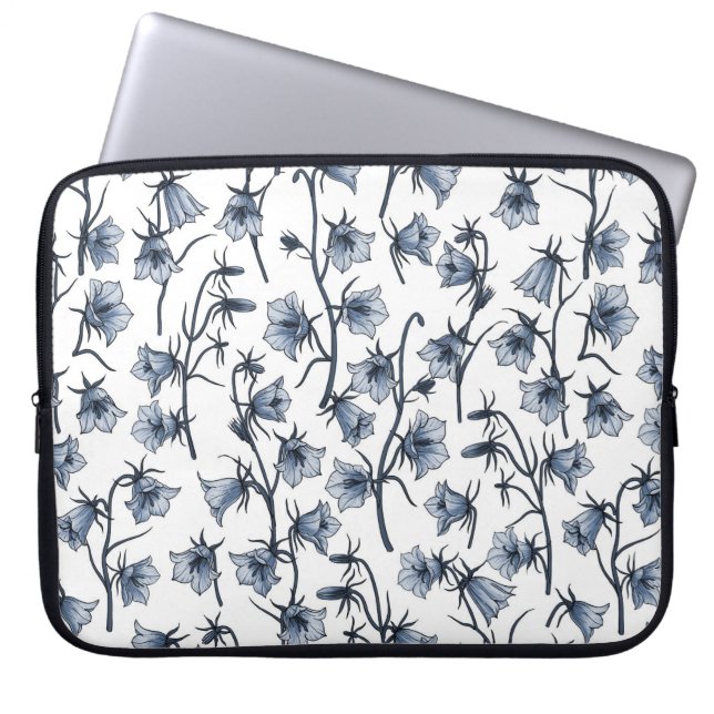 Capa Para Notebook Bluebells, Harebeldes, Flores (Frente)