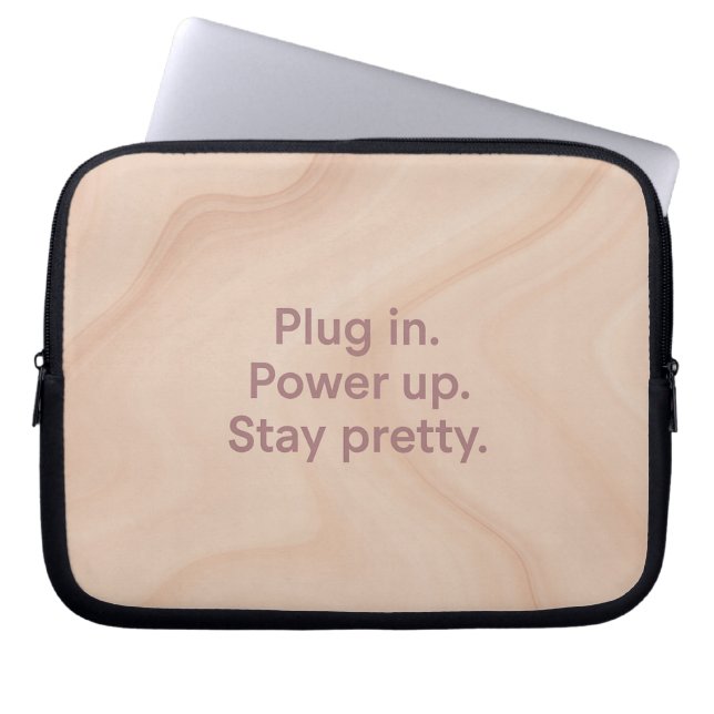 Capa Para Notebook Blush e bolsa de laptop Plug in AI (Frente)