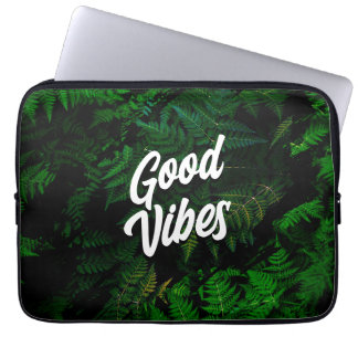 Capa Para Notebook Boas Vibes Design de Folha Tropical