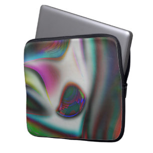 Capa Para Notebook Boca de abstrato com psíquica a borrão mole