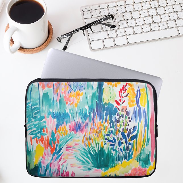 Capa Para Notebook Boho Abstract Wildflower Garden (Criador carregado)