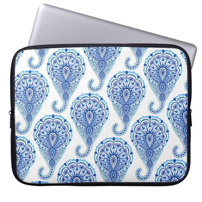 Capa Para Notebook Boho Chic Paisley Seamless Oriental (Frente)