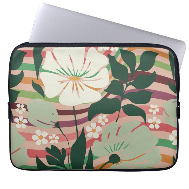 Capa Para Notebook Boho nature ama o padrão floral (Frente)