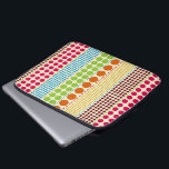 Capa Para Notebook Boho pontilha o saco dos eletrônicos<br><div class="desc">Os eletrônicos ensacam a caracterização de fileiras das bolinhas em vários tamanhos e de máscaras inspiradas boho de cor-de-rosa,  de azul,  de verde,  de alaranjado,  de amarelo,  e Borgonha.</div>