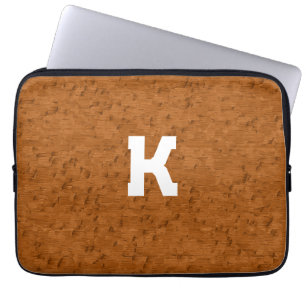 Capa Para Notebook Boho Rustic Textura Madeira marrom personalizado