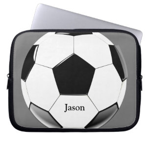 Capa Para Notebook Bola de futebol com Eletrônicos de Laptop de nome