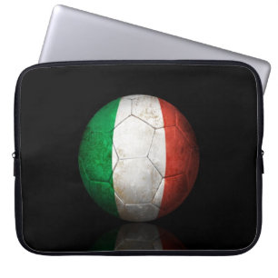 Capa Para Notebook Bola de futebol italiana gasta do futebol de