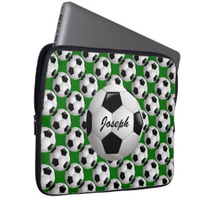 Capa Para Notebook Bola Personalizada de Futebol no Padrão de Futebo