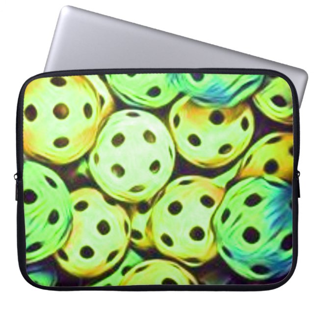 Capa Para Notebook Bolas Amarelas e Verdes do Sonho de Piceball (Frente)