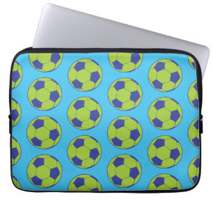 Capa Para Notebook Bolas de Futebol Verde Amantes de Esportes Jogador