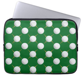 Capa Para Notebook Bolas de golfe e Camisetas em verde