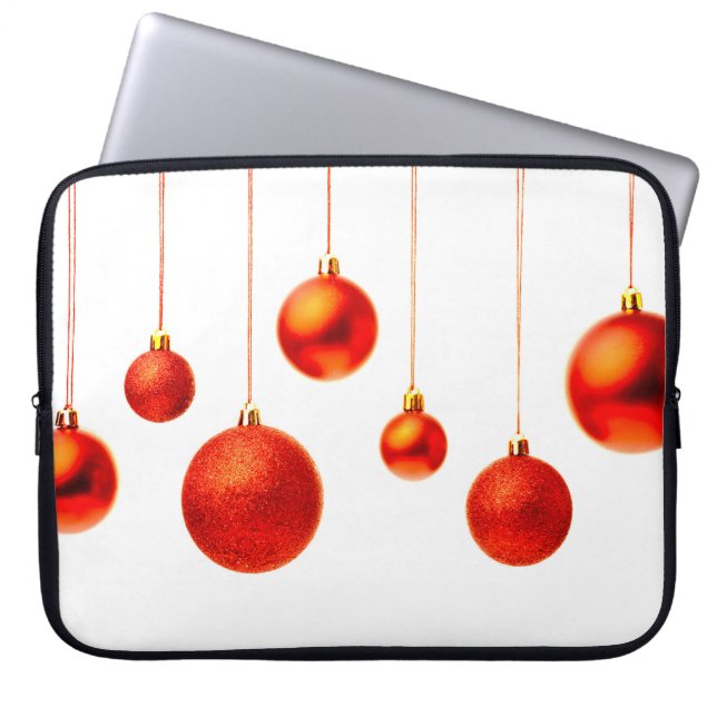 Capa Para Notebook Bolas de Natal (Frente)