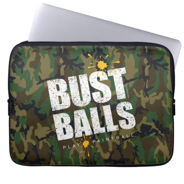 Capa Para Notebook Bolas de Pressão de Paintball (Frente)