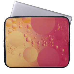 Capa Para Notebook Bolha rosa e laranja digital