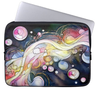 Capa Para Notebook Bolhas de abstrato