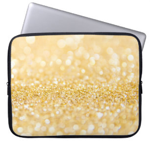 Capa Para Notebook Bolhas Douradas E Largura