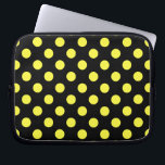 Capa Para Notebook Bolinhas amarelas no fundo preto<br><div class="desc">Bolinhas amarelas no fundo preto</div>