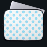Capa Para Notebook Bolinhas brancas e azuis<br><div class="desc">Bolinhas brancas e azuis</div>