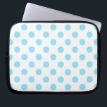 Capa Para Notebook Bolinhas brancas e azuis<br><div class="desc">Bolinhas brancas e azuis</div>