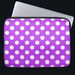 Capa Para Notebook Bolinhas brancas em roxo brilhante<br><div class="desc">Bolinhas brancas em roxo brilhante</div>