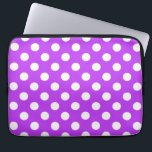 Capa Para Notebook Bolinhas brancas em roxo brilhante<br><div class="desc">Bolinhas brancas em roxo brilhante</div>