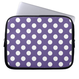 Capa Para Notebook Bolinhas brancas no ultravioleta
