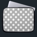 Capa Para Notebook Bolinhas brancas sobre cinzas<br><div class="desc">Bolinhas brancas sobre cinzas</div>