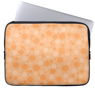 Capa Para Notebook bolinhas com tons amarelos no estilo retrô sessent