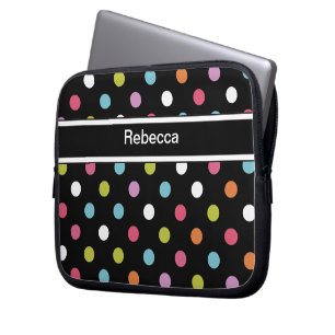 Capa Para Notebook Bolinhas da caixa do laptop do monograma