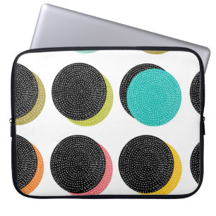 Capa Para Notebook bolinhas da década de 60: Vintage Cheer decorativo