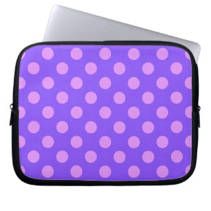 Capa Para Notebook bolinhas de Lilac na periwinkle