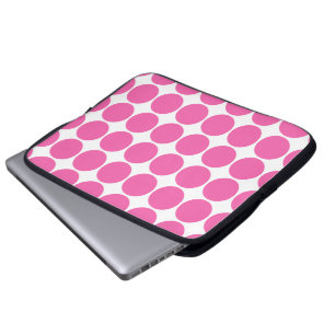 Capa Para Notebook Bolinhas do rosa quente do design do impressão do