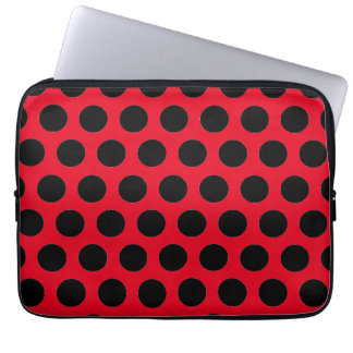 Capa Para Notebook Bolinhas Pretas