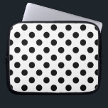 Capa Para Notebook Bolinhas pretas em branco<br><div class="desc">Bolinhas pretas em branco</div>
