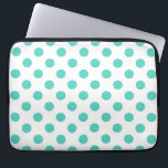 Capa Para Notebook Bolinhas turquesas<br><div class="desc">Bolinhas de turquesa sobre fundo branco</div>