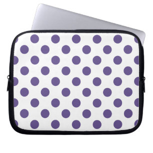 Capa Para Notebook Bolinhas ultravioletas em branco