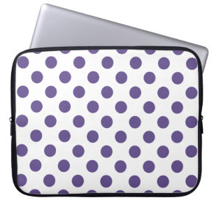 Capa Para Notebook Bolinhas ultravioletas em branco