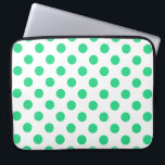 Capa Para Notebook Bolinhas verdes e brancas<br><div class="desc">Bolinhas verdes e brancas</div>
