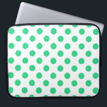 Capa Para Notebook Bolinhas verdes e brancas<br><div class="desc">Bolinhas verdes e brancas</div>