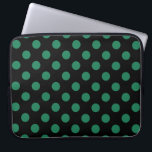 Capa Para Notebook Bolinhas verdes e pretas<br><div class="desc">Bolinhas verdes e pretas</div>