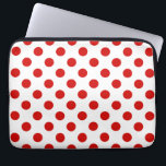 Capa Para Notebook Bolinhas vermelhas e brancas<br><div class="desc">Bolinhas vermelhas e brancas</div>